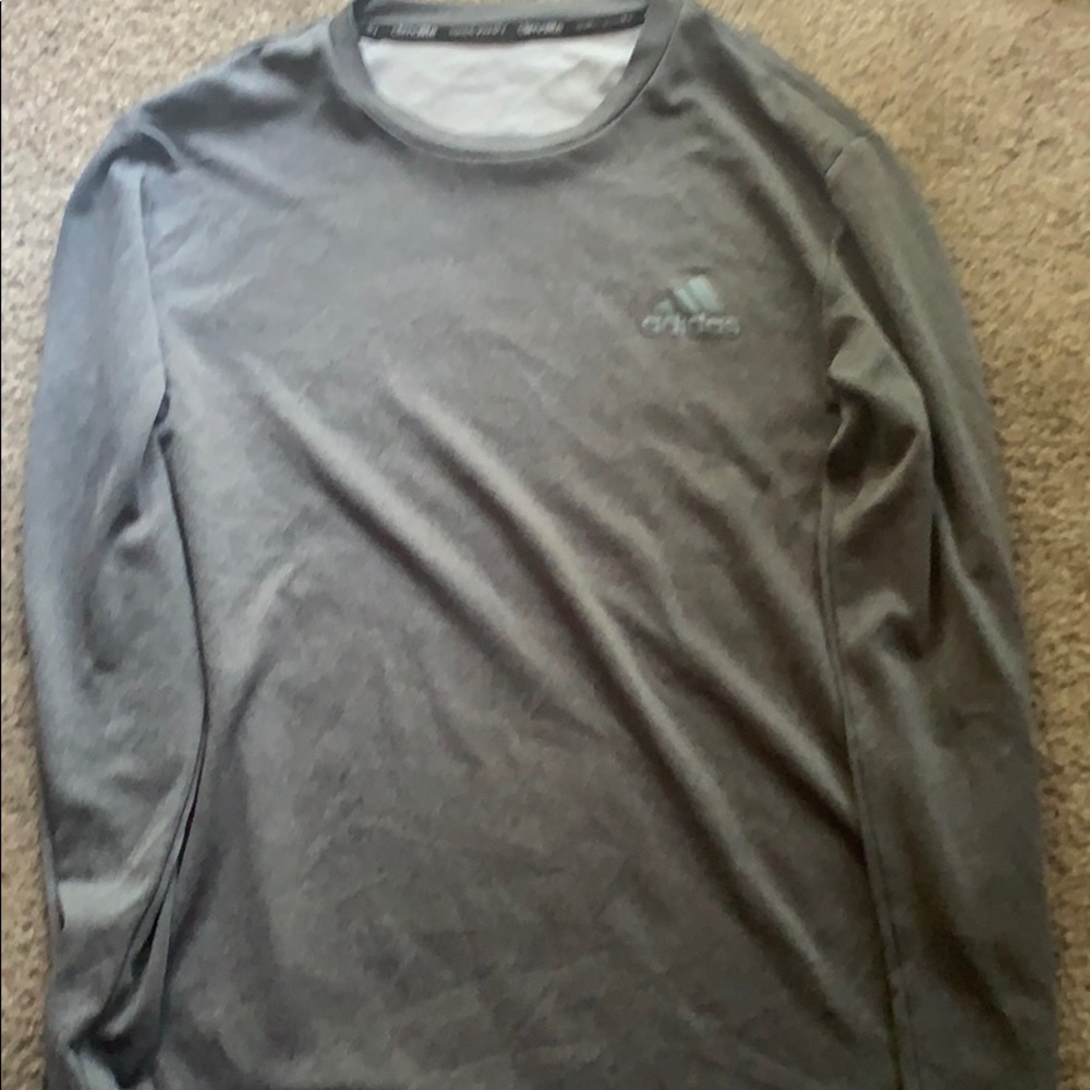 Grey adidas training top